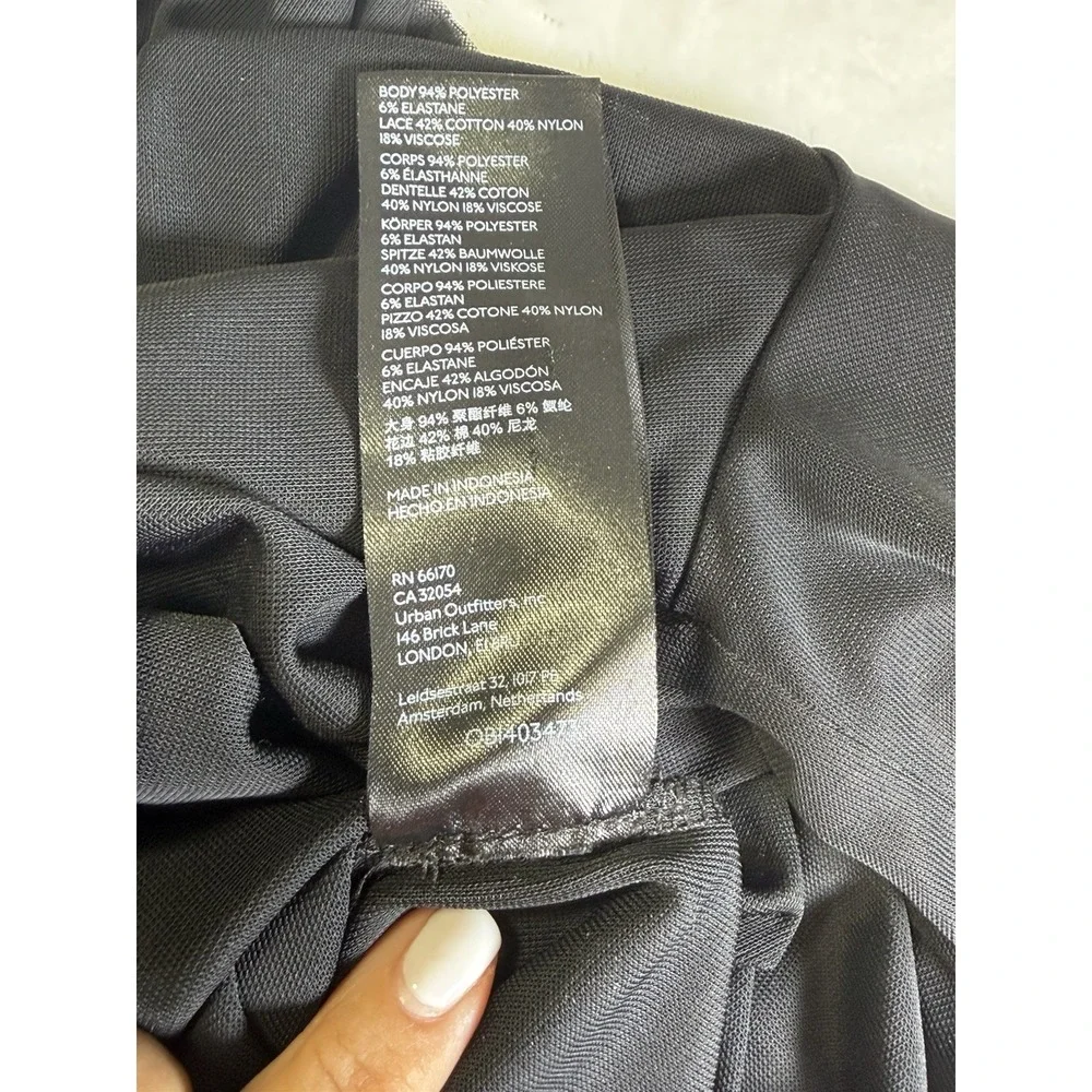Anthropologie black ruffled